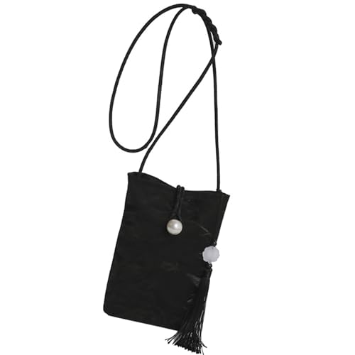 Elegante Chinesisch Inspirierte Perlen Smartphone Tasche Telefonbeutel Weiche PU Umhängetasche Geldbörse Für Modische Damen Stilvoller Detailorientierter von CHIZISX