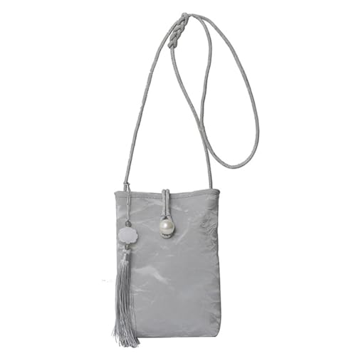 Elegante Chinesisch Inspirierte Perlen Smartphone Tasche Telefonbeutel Weiche PU Umhängetasche Geldbörse Für Modische Damen Stilvoller Detailorientierter von CHIZISX