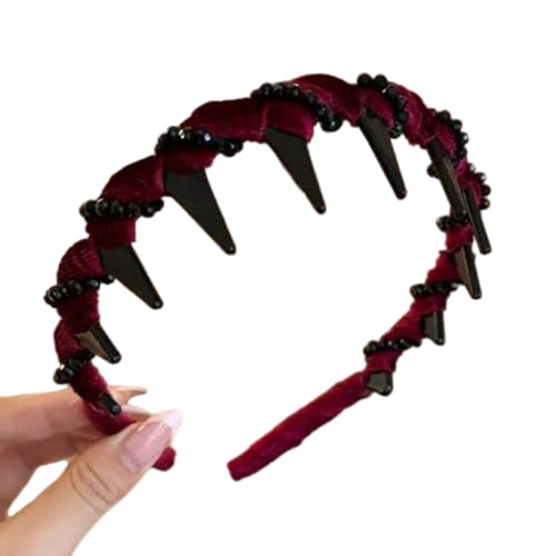 Elegante Samt-Haarbänder mit künstlichen Kristallen, komfortables, rutschfestes Design, Haarstyling-Accessoire für Damen, Samt-Haarbänder mit künstlichen Kristallen Elegante Samt-Haarbänder mit künstlichen Kristallen, komfortables, rutschfestes Design, Haarstyling-Accessoire für Damen, Samt-Haarbänder mit künstlichen Kristallen von CHIZISX