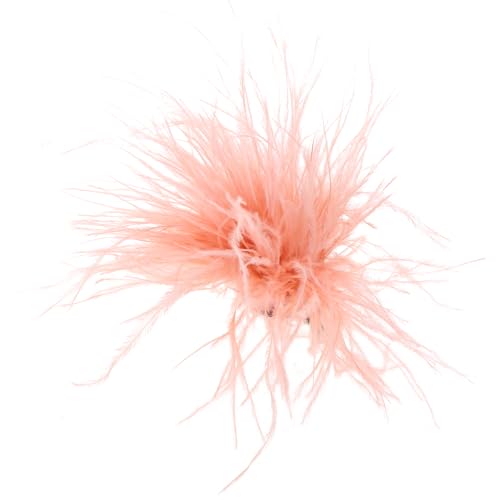 Feather Brosche Frauen Mode Stellstifte Haarhut Accessoires Strauß Feder Corsage Pin Lappelstifte Für Pullover Straußstift Pin von CHIZISX