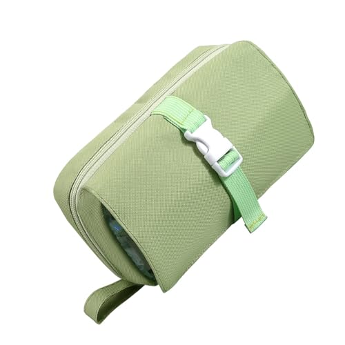 Federmäppchen mit großem Fassungsvermögen, Reißverschluss, Stifthalter, Stifte-Organizer, erweiterbare Tasche, große Schreibwaren, Stift-Aufbewahrungstaschen, Behältertasche, grün von CHIZISX