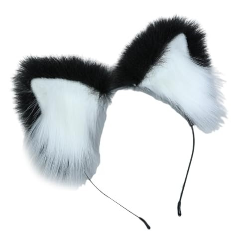 Foxs Ohrs Haarband Modische Frauen Haare Hair Hoop Fursuit Katzen Ohren Stirnbänder Für Partys Cosplay Event Halloween Hair Ornament von CHIZISX