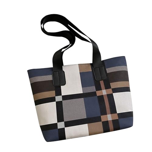Frauen PU Leder Achselstasche Plaids Handtasche All Matching Achselhöhlen Tasche Einkaufen Dating Dating Große Schulter Große Kapazität Schulter Für Frauen Plaids Handtasche All Matching Achsel von CHIZISX
