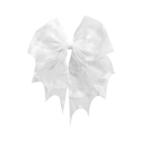 Halloween Fledermaus Haarnadel Spitze Haarspangen Damen Mädchen Kostüm Party Dekoration Tüll Schleier Haarspange mit Stickerei Gothic Spitze Haarschleifen Halloween von CHIZISX