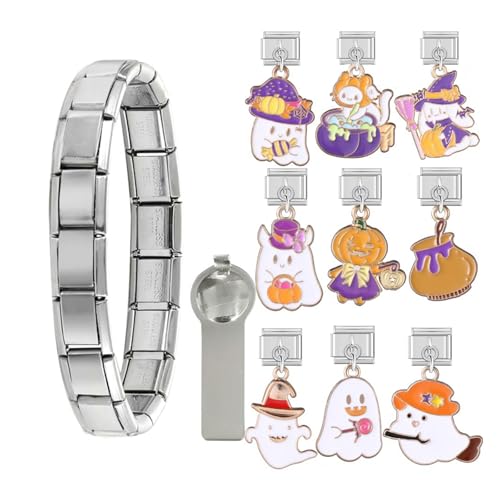 Italienisches Charm-Link-Schmuckherstellungsteil-Modul-Zubehör, Edelstahlherstellung, Zubehör für Schmuckanhänger-Set von CHIZISX