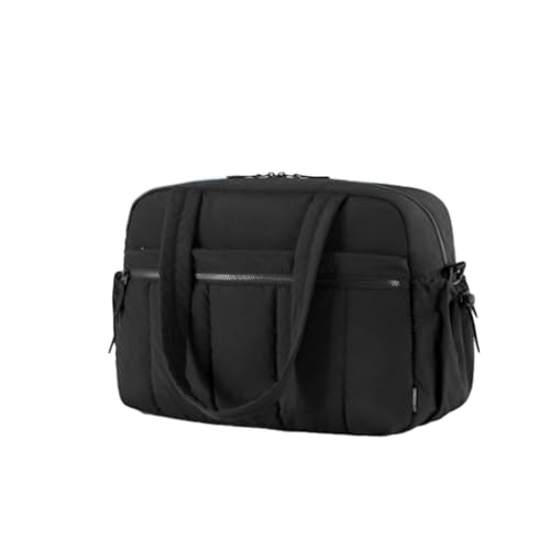 Modische Reisetasche für Damen mit organisierten Taschen für den Außenbereich, wasserabweisend, Schultertasche, Wochenend-Handtasche, Schwarz , Mass Beauty von CHIZISX