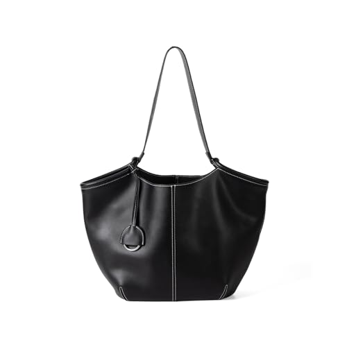 Professionelle PU-Leder-Unterarmtasche, lässige Handtasche, elegante Schultertasche, für Pendler, Einkaufen oder Reisen, geräumige Damen-Arbeitstasche, Schwarz , One Size Professionelle PU-Leder-Unterarmtasche, lässige Handtasche, elegante Schultertasche, für Pendler, Einkaufen oder Reisen, geräumige Damen-Arbeitstasche, Schwarz , One Size von CHIZISX