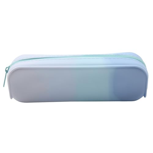 Silikon-Federmäppchen, wasserabweisend, Federmäppchen, große Kapazität, Stift-Organizer-Tasche für Schule, Büro, Reisen, unverzichtbar, große Kapazität, Schultasche, Farbverlauf, Hellblau Silikon-Federmäppchen, wasserabweisend, Federmäppchen, große Kapazität, Stift-Organizer-Tasche für Schule, Büro, Reisen, unverzichtbar, große Kapazität, Schultasche, Farbverlauf, Hellblau von CHIZISX