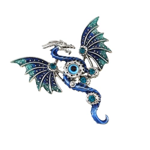 Stylish Dragon Form Brosche Unisex Mode Accessoire Robote Electrloplated Legierung Für Geschenkverbindung Anlässe Stylish Dragon Broschchen Geschenk von CHIZISX