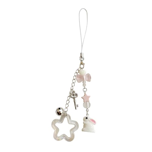 Süße Sternkaninchen Perlen Telefon Charme Straps Auto Hangings Anhänger Mode Bag Dekoration Lanyard Geldbeutel Accessoires Bag Anhänger Charm Dekoration von CHIZISX