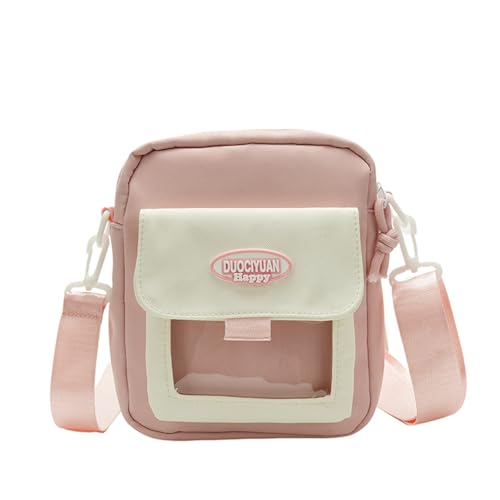 Transparente Umhängetasche, japanischer Stil, Umhängetasche, schöne Itabag Kontrastfarbe, Handy-Umhängetasche für Pin-Display, a, One Size von CHIZISX