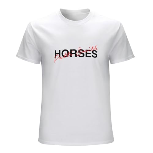 Men's Patti Smith Horses Punk Poetry Art Unisex T Shirtens Plain T Shirts White White L Men's Patti Smith Horses Punk Poetry Art Unisex T Shirtens Plain T Shirts White White L von CHJIGBAG