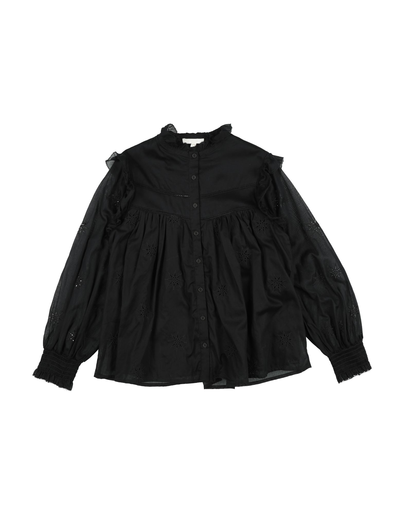 CHLOÉ Hemd Kinder Schwarz CHLOÉ Hemd Kinder Schwarz von CHLOÉ