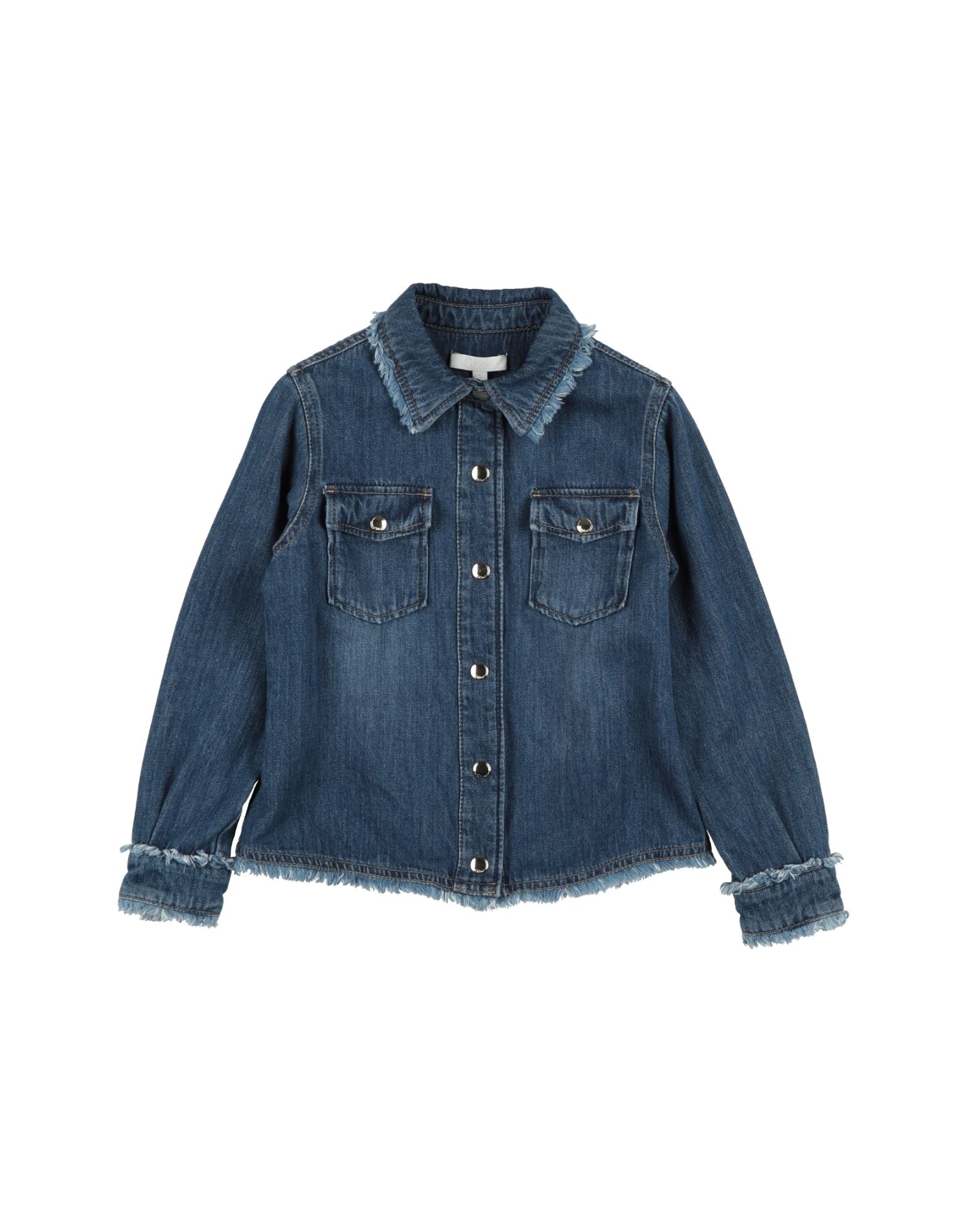 CHLOÉ Jeanshemd Kinder Blau CHLOÉ Jeanshemd Kinder Blau von CHLOÉ