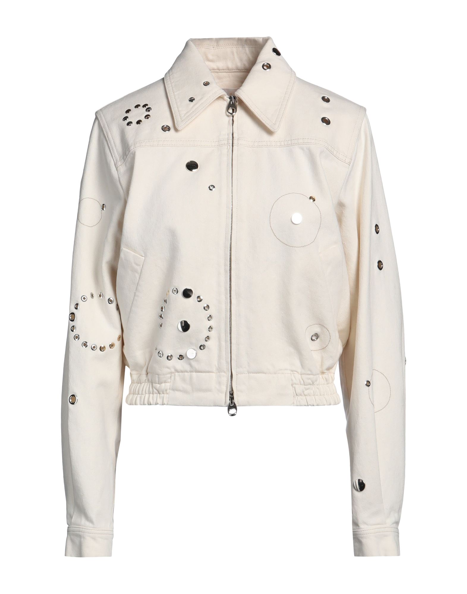 CHLOÉ Jeansjacke/-mantel Damen Elfenbein von CHLOÉ