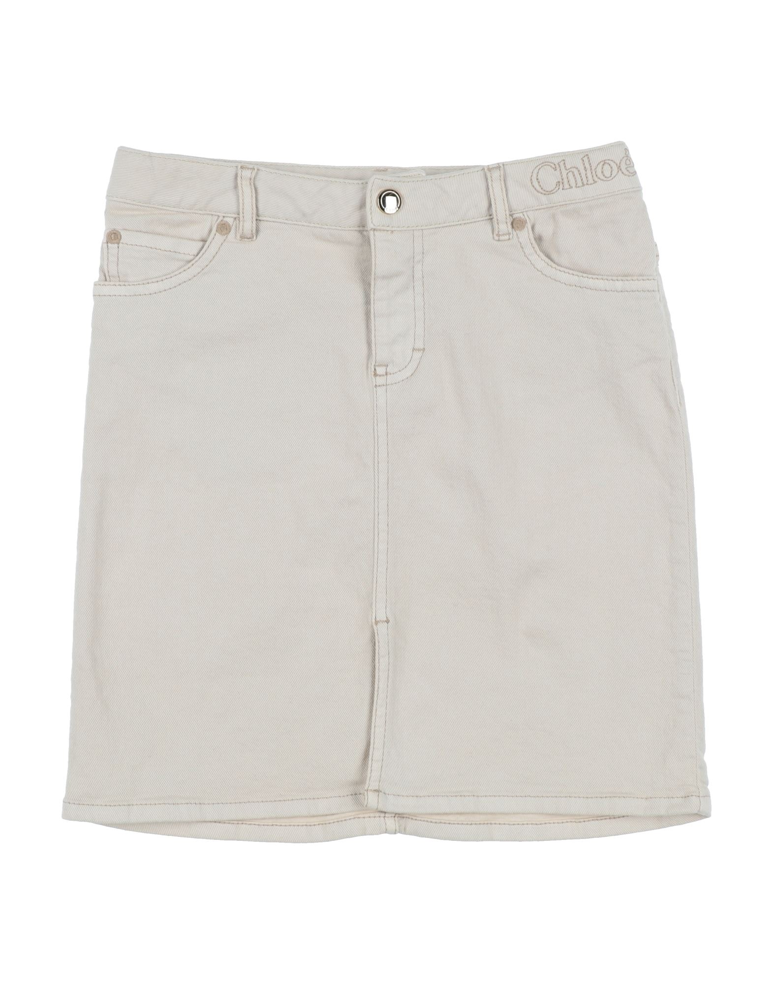 CHLOÉ Jeansrock Kinder Beige CHLOÉ Jeansrock Kinder Beige von CHLOÉ
