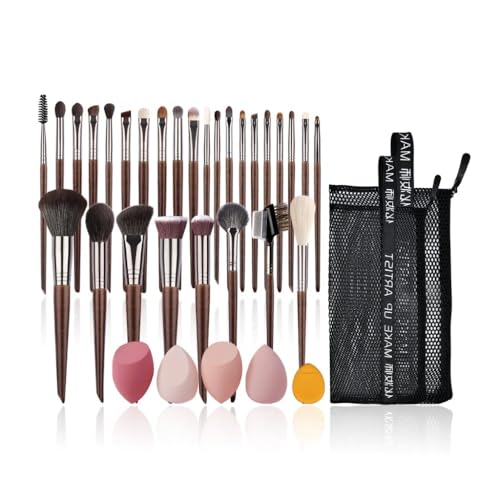 Natürliches Make-up-Pinsel-Set, Lidschatten, Make-up-Pinsel, Ziegenhaar, Kit für Make-up, Verblenden, Make-up-Pinsel (ZH00412) von CHNAONE