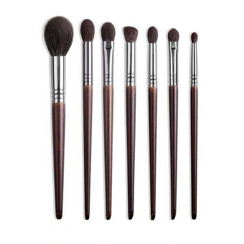 Natürliches Make-up-Pinsel-Set, Lidschatten-Make-up-Pinsel, Ziegenhaar-Set (7 PCS-2) von CHNAONE