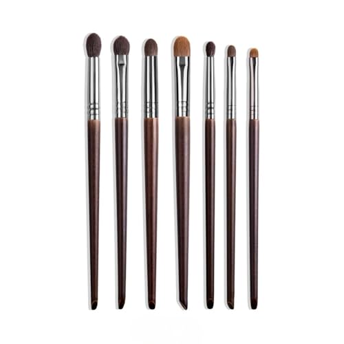 Natürliches Make-up-Pinsel-Set, Lidschatten-Make-up-Pinsel, Ziegenhaar-Set (7 Stück) von CHNAONE