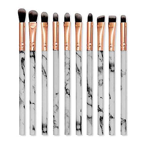 10 Marmor Make-up Pinsel Set Foundation Pinsel Lidschatten Concealer Rouge Pinsel Set Makeup Pinsel Kit von CHNNO1