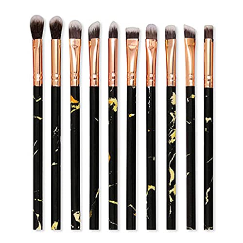 10 Marmor Make-up Pinsel Set Foundation Pinsel Lidschatten Concealer Rouge Pinsel Set Makeup Pinsel Tool Kit von CHNNO1
