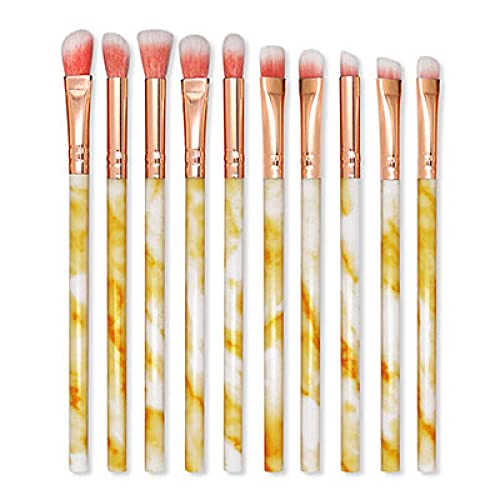 10 Marmor Make-up Pinsel Set Foundation Pinsel Lidschatten Concealer Rouge Pinsel Set Makeup Pinsel Werkzeug Set von CHNNO1