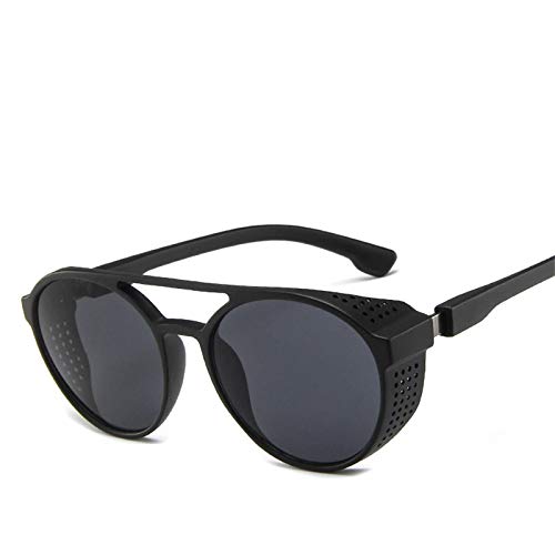 CHNNO1 Klassische Punk Sonnenbrille Herren Designer Sonnenbrille Herren Retro Sonnenbrille Herren Punk UV400, Sandgrau von CHNNO1