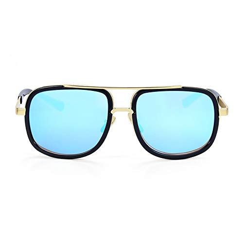 CHNNO1 Modische Sonnenbrille für Herren, quadratisch, modisch, Retro-Sonnenbrille, c2 von CHNNO1