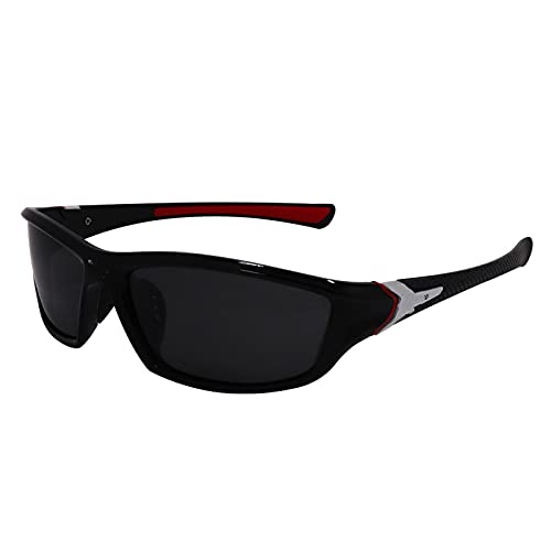 CHNNO1 Polarisierte Angelbrille Herren und Damen Sonnenbrille Outdoor Sport Brille Camping Wandern Fahren Brille UV400 Sonnenbrille, 1 von CHNNO1