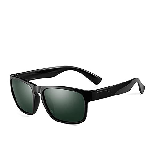 CHNNO1 Polarisierte Sonnenbrille für Herren, Kunststoff, modisch, quadratisch, Fahrbrille, Reise-Sonnenbrille, C1blackg15 von CHNNO1