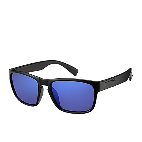 CHNNO1 Polarisierte Sonnenbrille für Herren, Kunststoff, modisch, quadratisch, Fahrbrille, Reise-Sonnenbrille, C5mattblau von CHNNO1