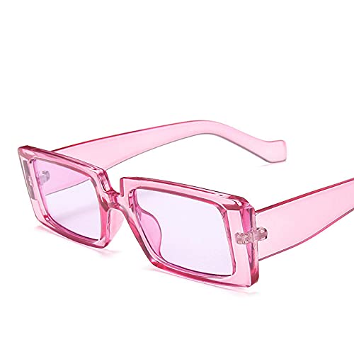CHNNO1 Quadratische Retro-Sonnenbrille für Damen und Herren, Sonnenbrille für Damen, Größe S, Violett von CHNNO1