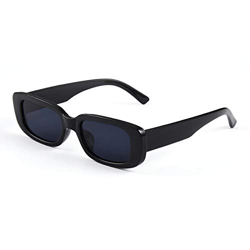 CHNNO1 Quadratische Sonnenbrille Reise Klein Rechteck Sonnenbrille Herren Damen Retro, BlackBerry von CHNNO1