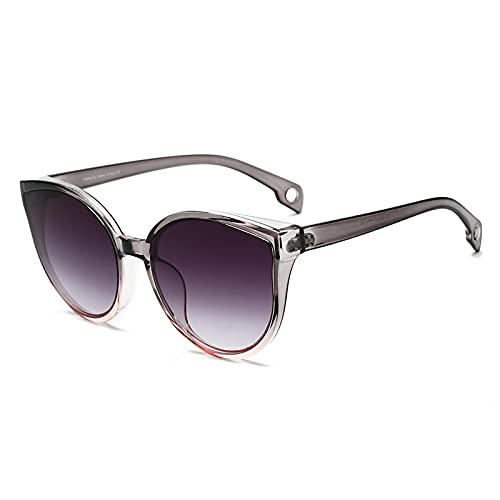 CHNNO1 Sonnenbrille Katzenauge weibliche Herren Sonnenbrille Brille Brille Kunststoffrahmen transparente Linse UV400 Schatten Mode Fahren, C3 von CHNNO1