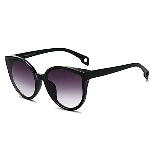 CHNNO1 Sonnenbrille Katzenauge weibliche Herren Sonnenbrille Brille Brille Kunststoffrahmen transparente Linse UV400 Schatten Mode Fahren, C4 von CHNNO1