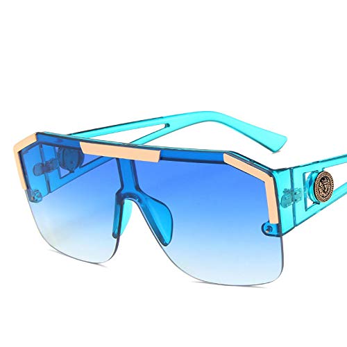 CHNNO1 Sonnenbrille für Herren/Damen, Sonnenblende, Retro-Sonnenbrille, Reisen, Angeln, klassische Sonnenblende, Blaublau von CHNNO1