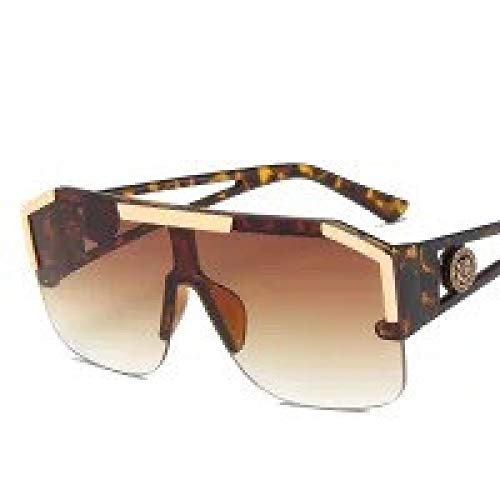 CHNNO1 Sonnenbrille für Herren/Damen, Sonnenblende, Retro-Sonnenbrille, Reisen, Angeln, klassische Sonnenblende, Leopardbraun von CHNNO1