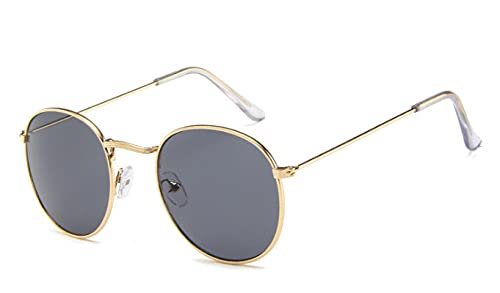 CHNNO1 Vintage Spiegel Designer Sonnenbrille Damen/Herren Klassische Runde Outdoor Sonnenbrille UV400, C3 von CHNNO1