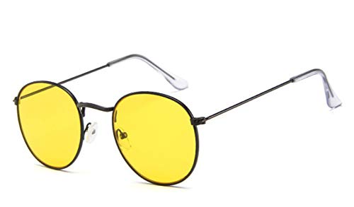 CHNNO1 Vintage Spiegel Designer Sonnenbrille Damen/Herren Klassische Runde Outdoor Sonnenbrille UV400, C4 von CHNNO1
