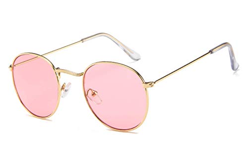 CHNNO1 Vintage Spiegel Designer Sonnenbrille Damen/Herren Klassische Runde Outdoor Sonnenbrille UV400, C7 von CHNNO1