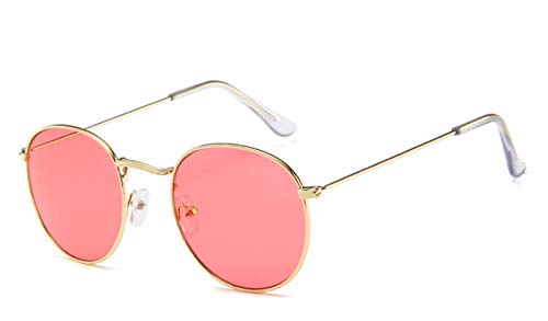 CHNNO1 Vintage Spiegel Designer Sonnenbrille Damen/Herren Klassische Runde Outdoor Sonnenbrille UV400, C9 von CHNNO1