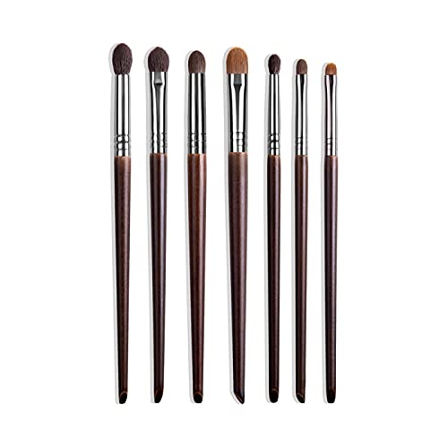 Natürliches Make-up-Pinsel-Set, Lidschatten, Make-up-Pinsel, Ziegenhaar, 7-teilig von CHNNO1