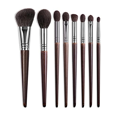 Natürliches Make-up-Pinsel-Set, Lidschatten, Make-up-Pinsel, Ziegenhaar, 8-teilig von CHNNO1