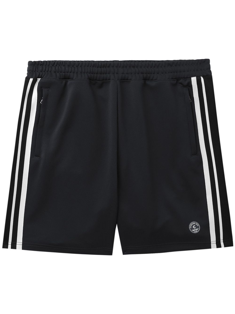 CHOCOOLATE Gestreifte Sport-Shorts - Schwarz von CHOCOOLATE