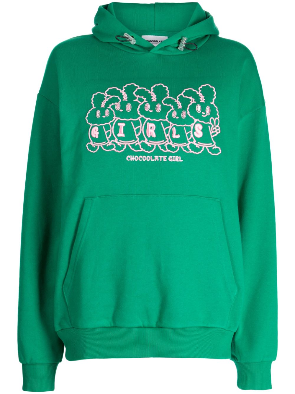 CHOCOOLATE Hoodie mit Logo-Print - Grün von CHOCOOLATE