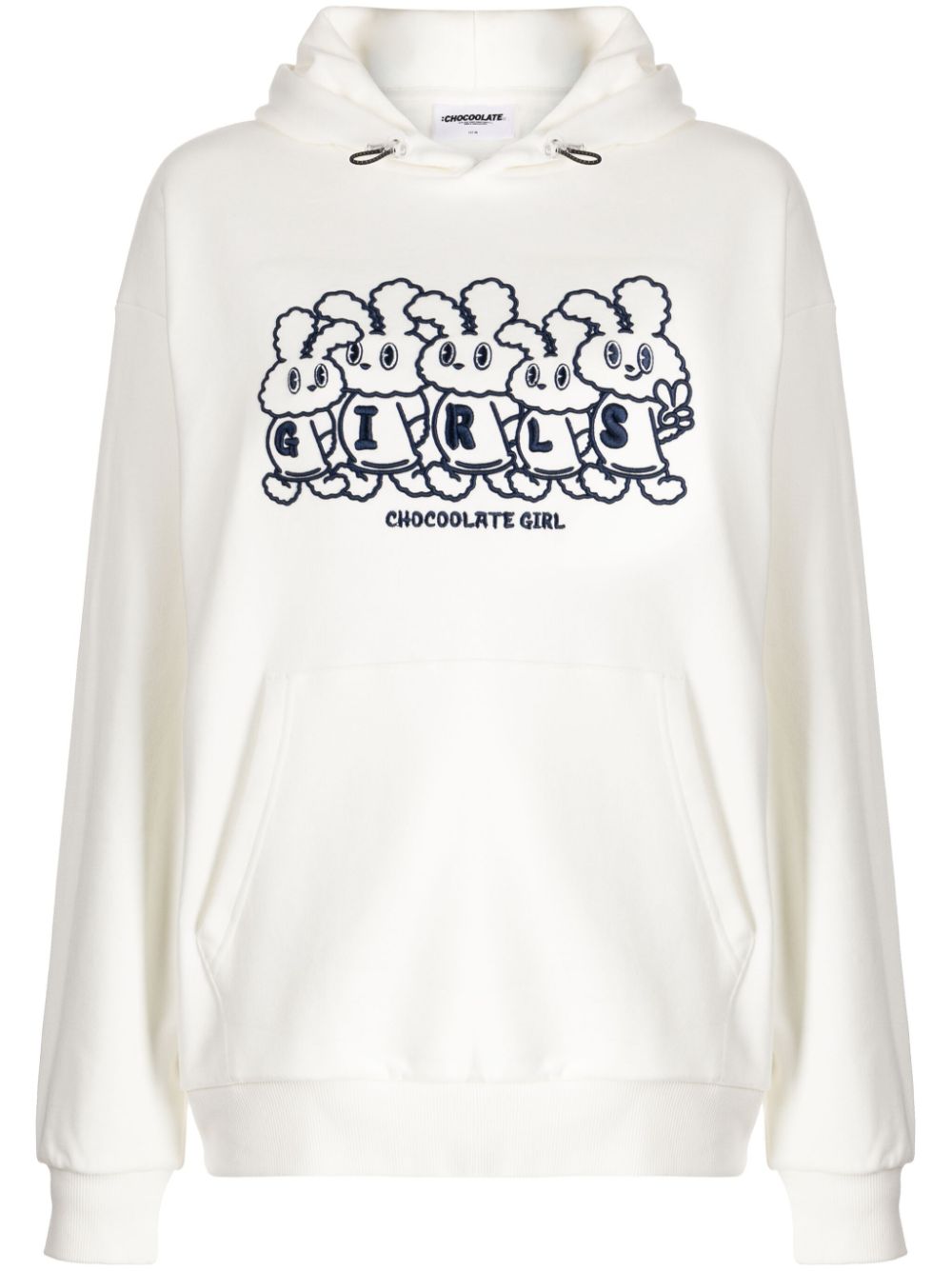 CHOCOOLATE Hoodie mit Logo-Print - Nude von CHOCOOLATE