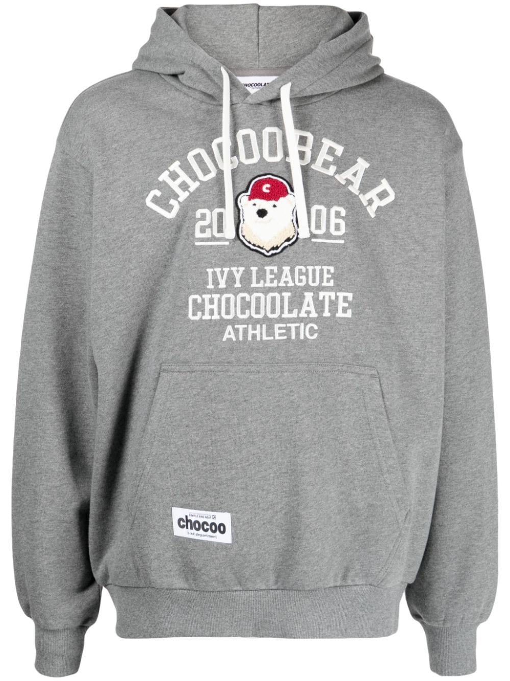 CHOCOOLATE Hoodie mit Logo-Stickerei - Grau von CHOCOOLATE