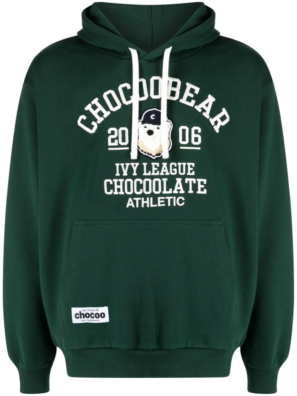 CHOCOOLATE Hoodie mit Logo-Stickerei - Grün von CHOCOOLATE