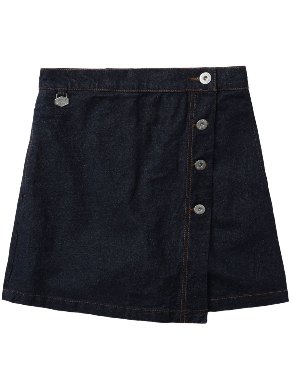 CHOCOOLATE Jeans-Shorts im Wickelstil - Blau von CHOCOOLATE