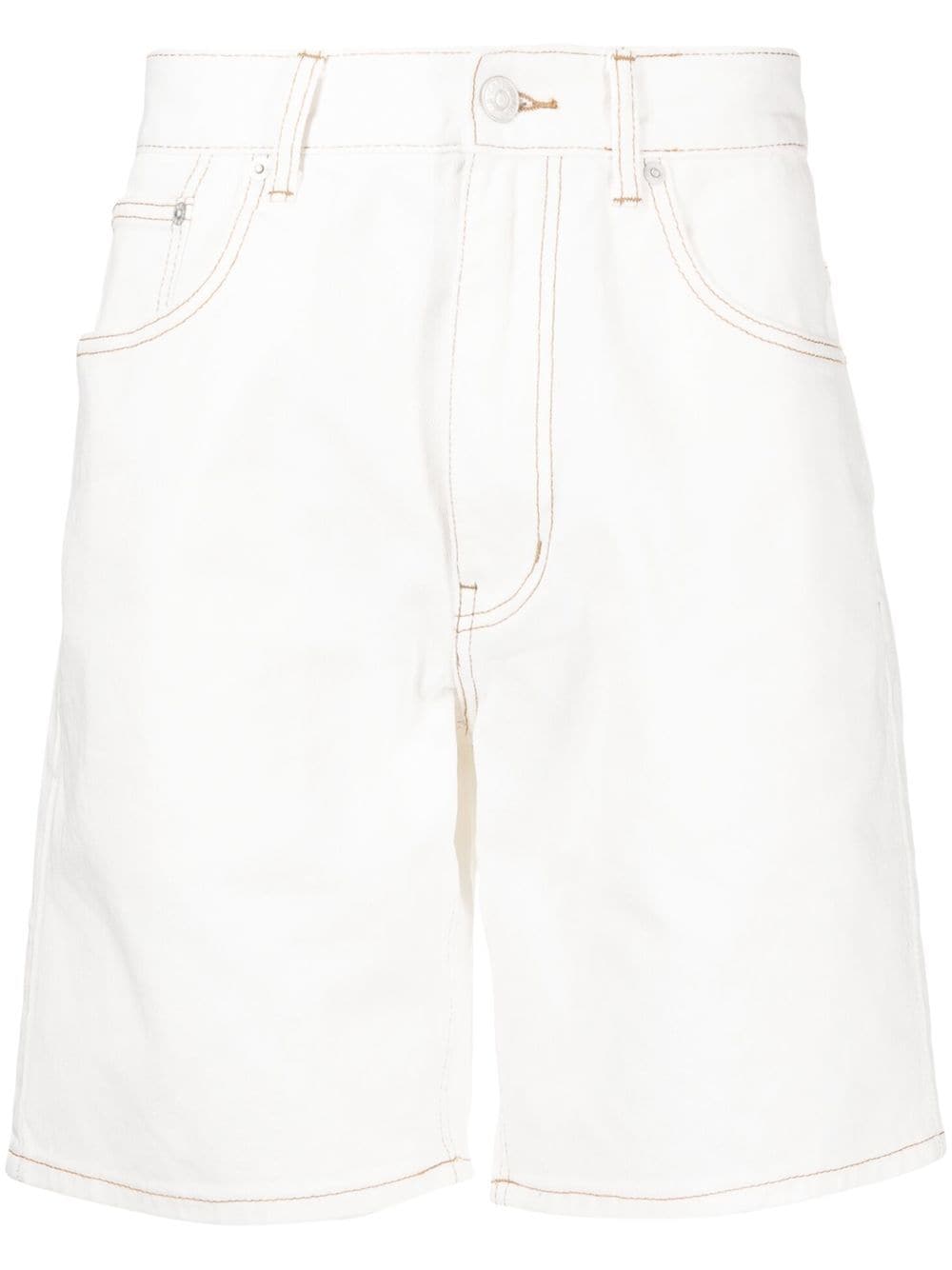 CHOCOOLATE Jeans-Shorts mit geradem Bein - Weiß von CHOCOOLATE